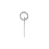 14k White Gold Ichthys Pendant, Modern Christian Symbol of Faith and Discipleship