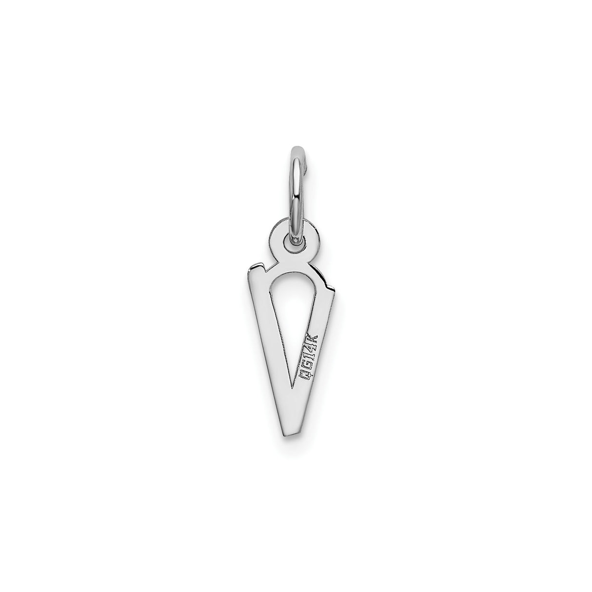 14k White Gold Ichthys Pendant, Modern Christian Symbol of Faith and Discipleship