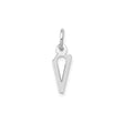 14k White Gold Ichthys Pendant, Modern Christian Symbol of Faith and Discipleship