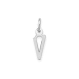 14k White Gold Ichthys Pendant, Modern Christian Symbol of Faith and Discipleship