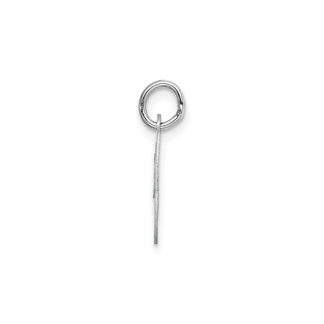 14k White Gold Ichthys Pendant, Modern Christian Fish Symbol for Women