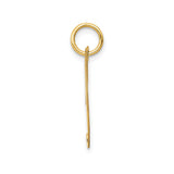 14k Yellow Gold Script Initial J Pendant, Cursive Letter Charm for Women or Unisex Wear