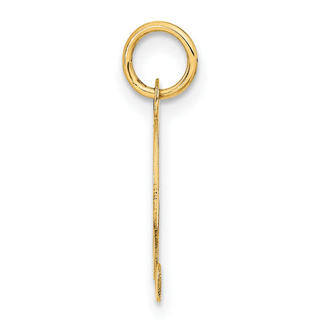 14k Yellow Gold Initial X Pendant, Script Letter Charm, Monogram Jewelry for Women