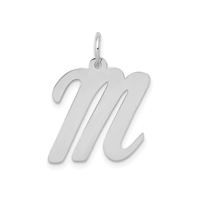 14k White Gold Scorpio Zodiac Pendant, Polished Astrology Symbol Jewelry for Women or Unisex