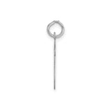14k White Gold Script We Pendant, Cursive Letter Charm, Symbol of Unity and Togetherness