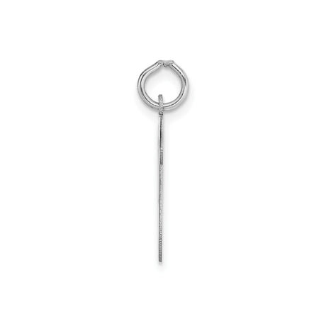 14k White Gold Script We Pendant, Cursive Letter Charm, Symbol of Unity and Togetherness