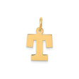 14k Yellow Gold Tau Cross Pendant, Polished Christian Charm Symbolizing Faith and Protection