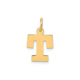 14k Yellow Gold Tau Cross Pendant, Polished Christian Charm Symbolizing Faith and Protection