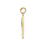 14k Yellow Gold Pizza Slice Pendant with Colorful Enamel Toppings, Fun Food Jewelry Charm