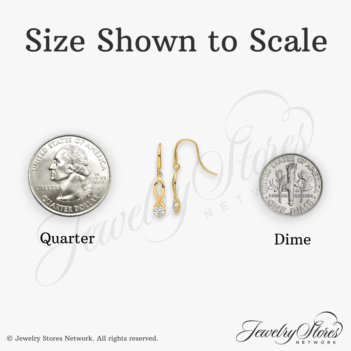 14k Yellow Gold Dangle Earrings with Cubic Zirconia, Open Marquise Ichthys Christian Design