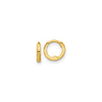 14k Yellow Gold Huggie Hoop Earrings, Small Polished Minimalist Hoops, Unisex Style