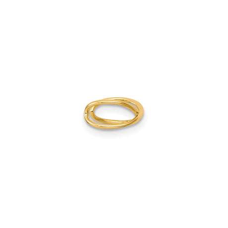 14K Yellow Gold Infinity Pendant With Open Crisscross Design