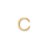 14K Yellow Gold Infinity Pendant With Open Crisscross Design
