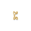 14k Yellow Gold Infinity Pendant with Open Design and Intersecting Curves, Modern Symbolic Jewelry for Women, Sleek Minimalist Necklace Featuring Timeless Love and Spiritual Eternal Connection