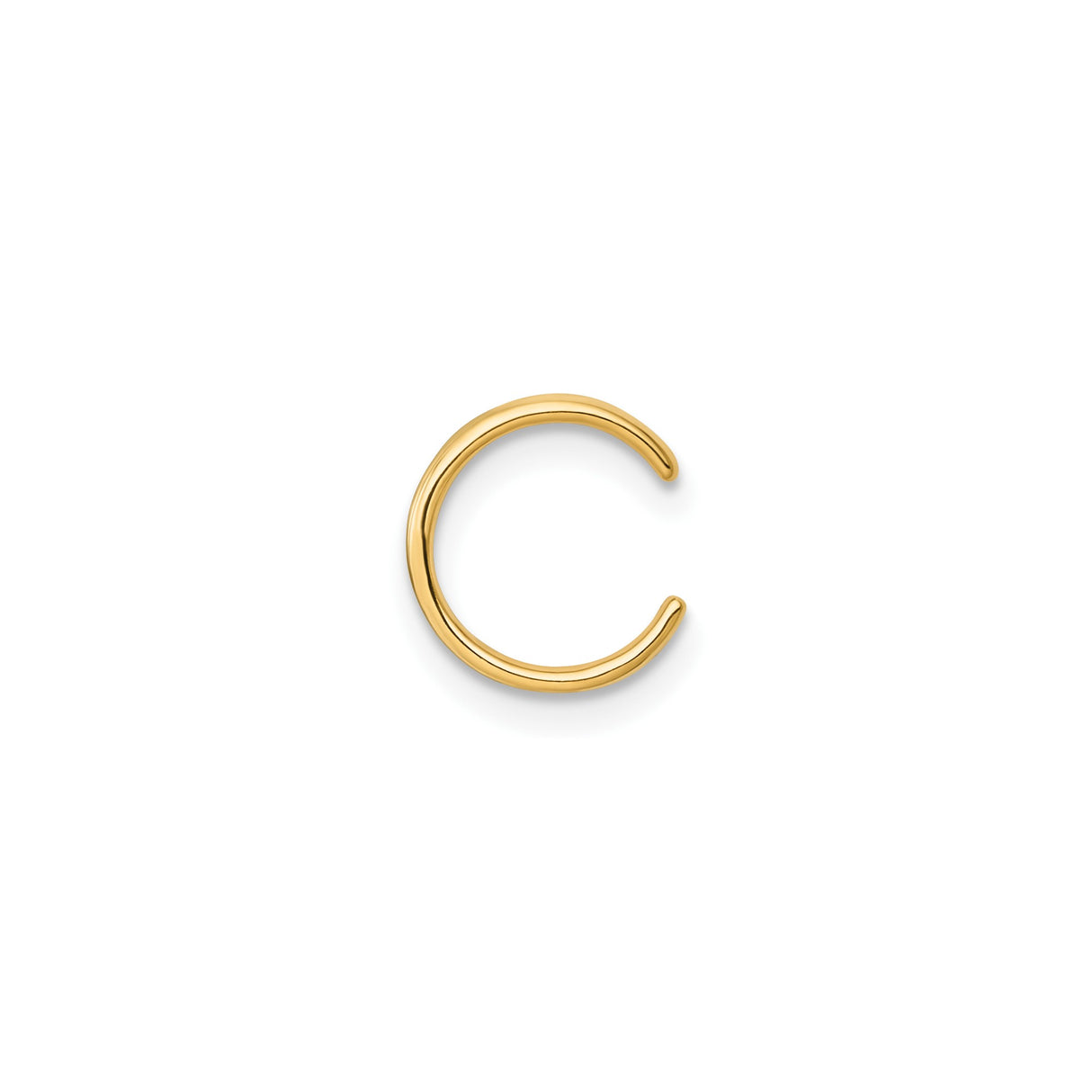 14K Yellow Gold Triple Band Ear Cuff For Unpierced Ears