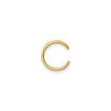 14K Yellow Gold Triple Band Ear Cuff For Unpierced Ears