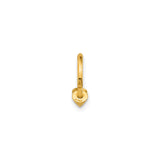 14K Yellow Gold Circular Barbell With Cone Ends 16 Gauge