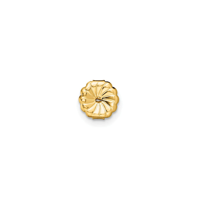 14k Yellow Gold Diamond Stud Earrings, Round Cut Lab Grown Solitaire, Four Prong Minimalist Design