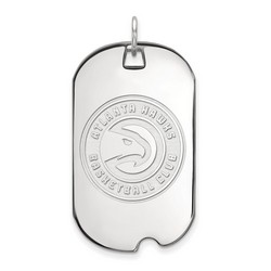 Atlanta Hawks Large Dog Tag in Sterling Silver 7.34 gr