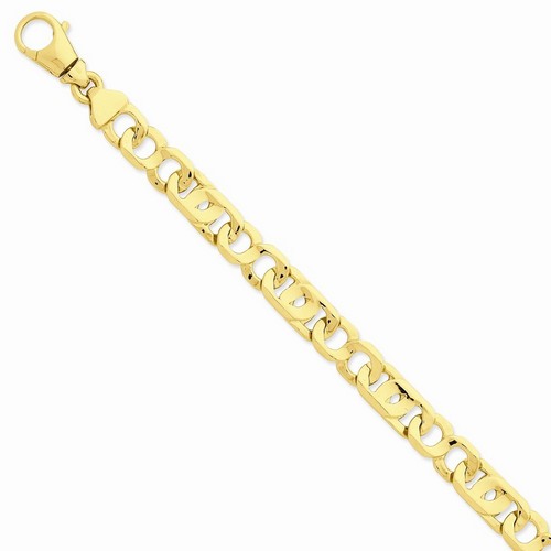 1.25 mm Polished Large Mens Fancy Link Chain in 14k Yellow Gold - 8.5 Inch