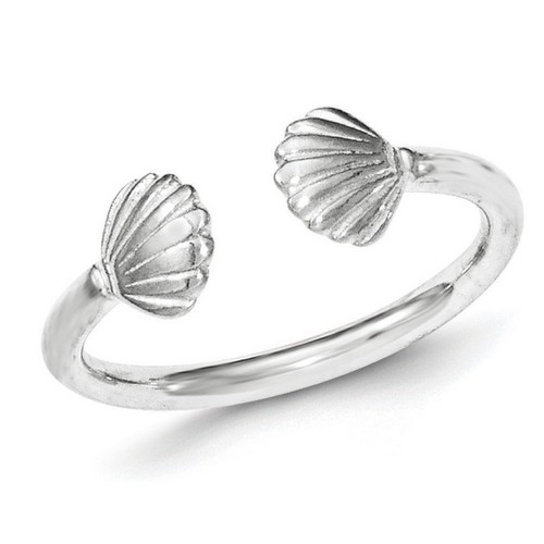 Sterling Silver Sea Shell Ring 1.22 gr Size 6 to 8