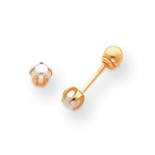 Madi K Reversible FW Pearl & Bead Earrings in Genuine 14k Yellow Gold 0 ...